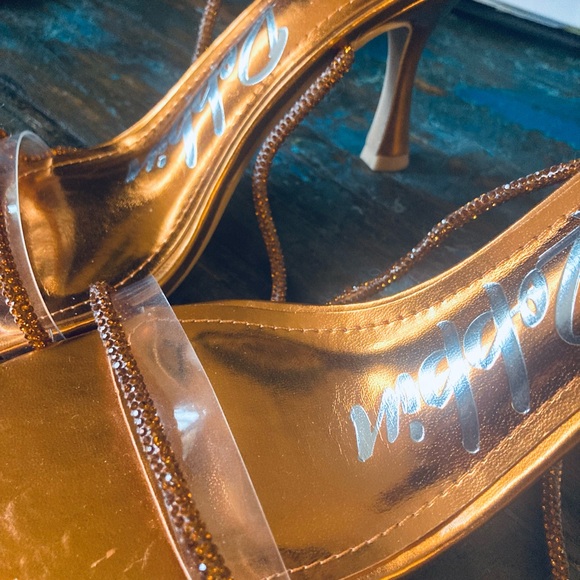 Anthropologie Guapa Bronze One Shoulder Mini Dress Sz 4 - Picture 6 of 7